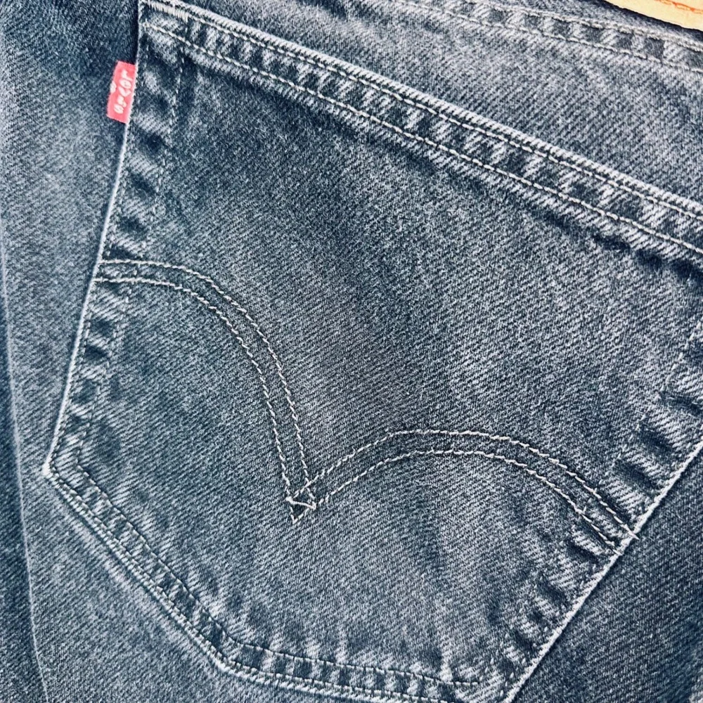 Levis 560 Comfort Fit Denim Jeans Mens 50x32 Faded Black Y2K Vintage Baggy Relax